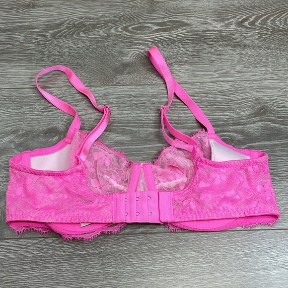 Victoria’s Secret Dream Angels Push Up Without Padding Pink Underwire Bra 34D - Picture 15 of 16
